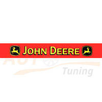 Наклейка JOHN DEERE на лобовое стекло 1350×165 mm, 1 шт, Red