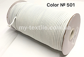 Гумка кругла "Шляпна гумка" 3 мм Біла