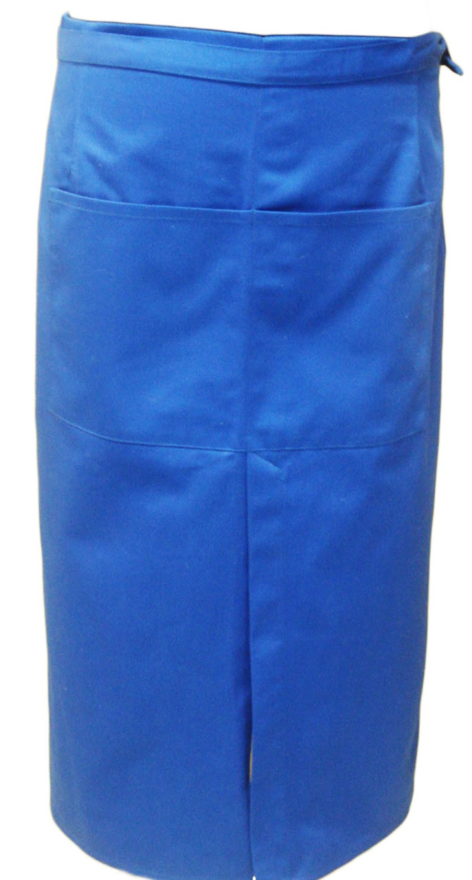 Фартух для офіціанта, бармена, кухарський класичний 75 см синій Atteks — 00309