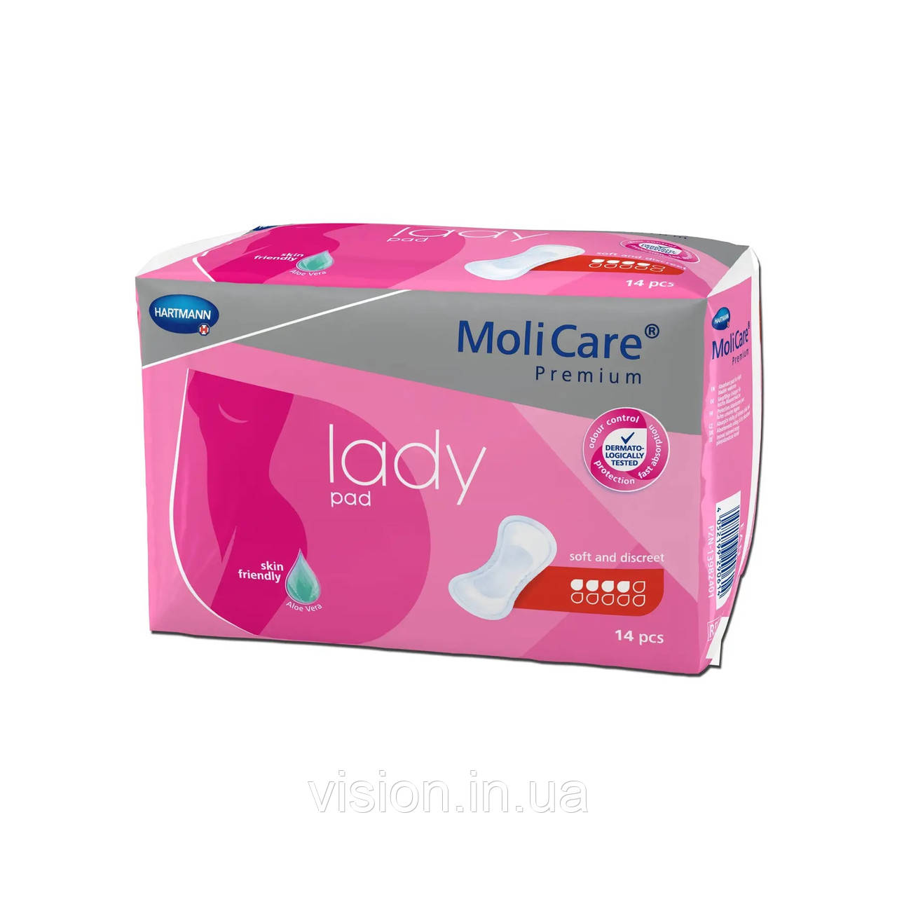 Прокладки урологічні MoliCare® Premium lady pad 4 краплі 14шт, фото 1