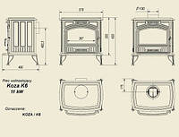 Піч з водяним контуром Kratki Koza/K6/120/W, фото 2