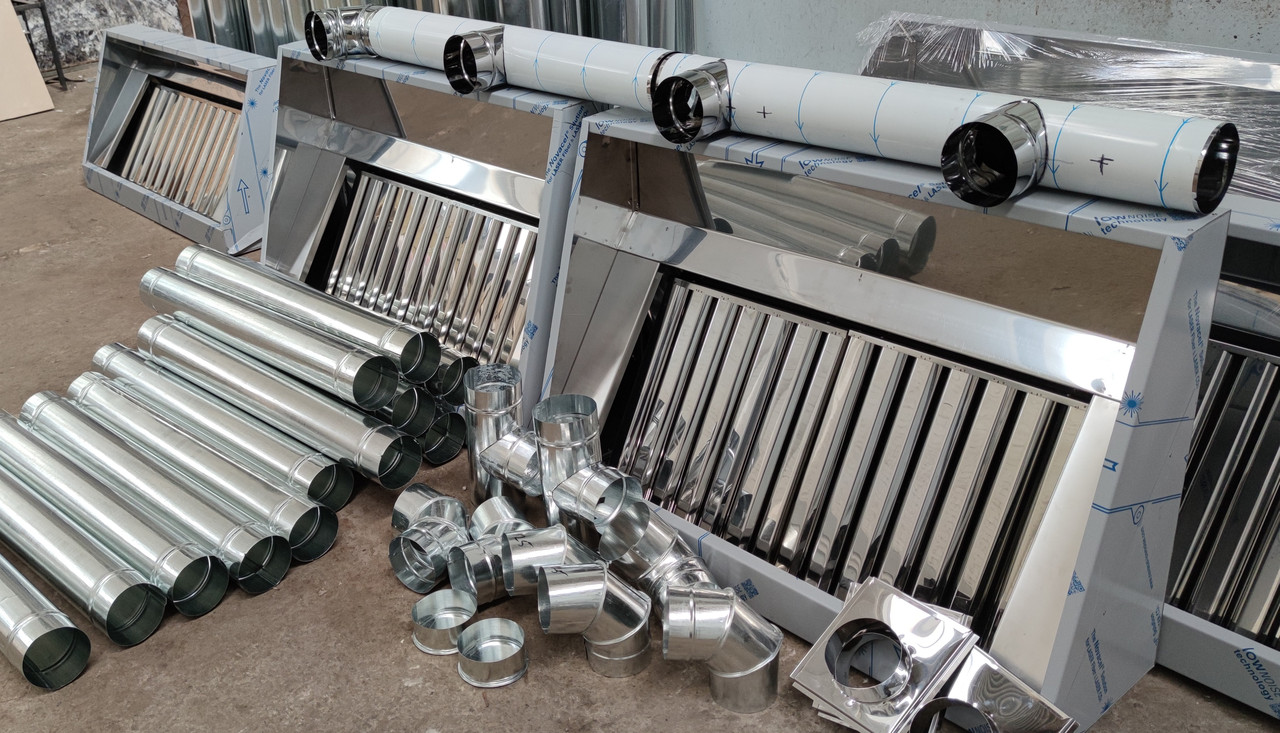 Витяжна парасолька пристінна неіржавка 600х1200, фото 1