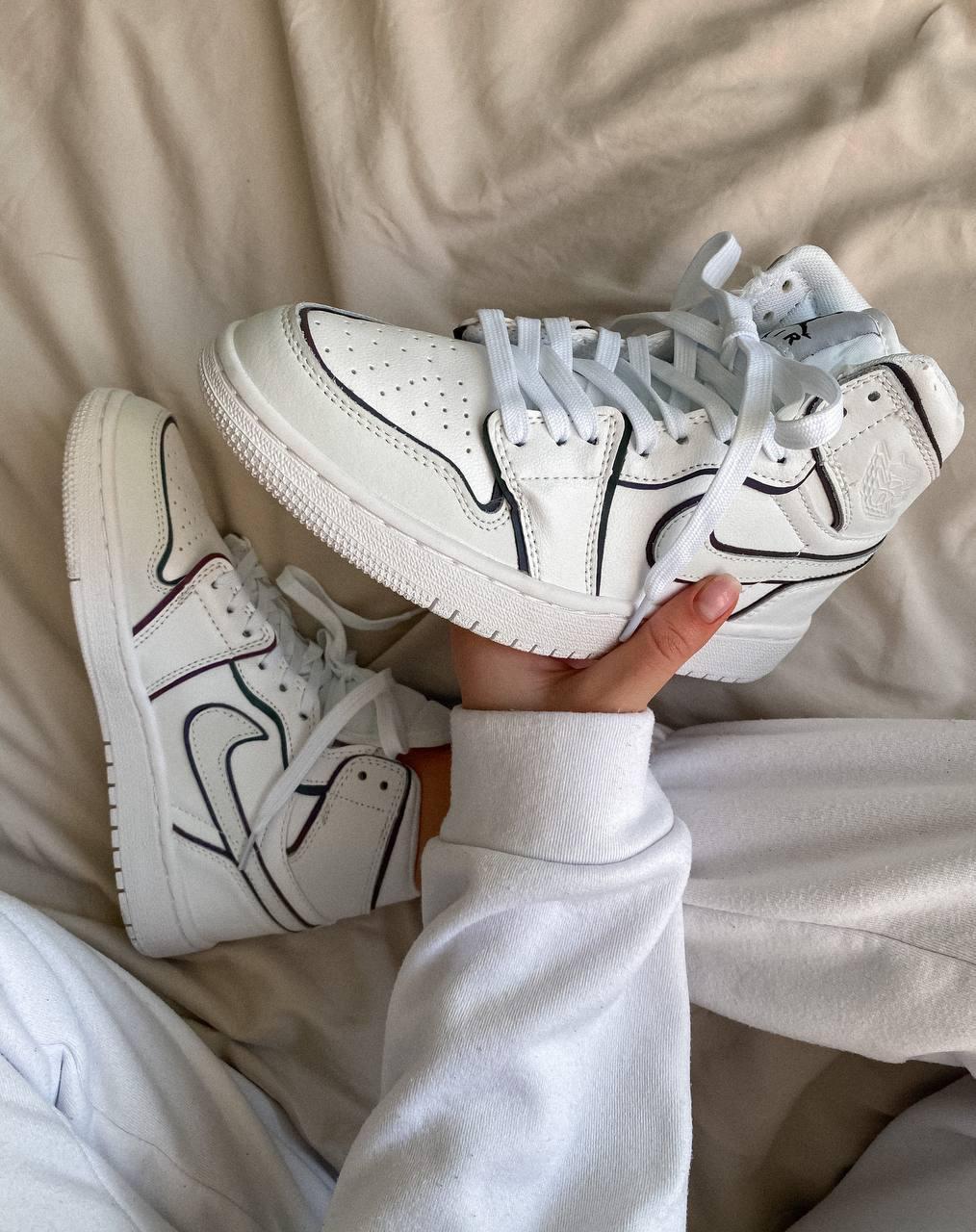 Nike Air Jordan Retro1 White Reflective