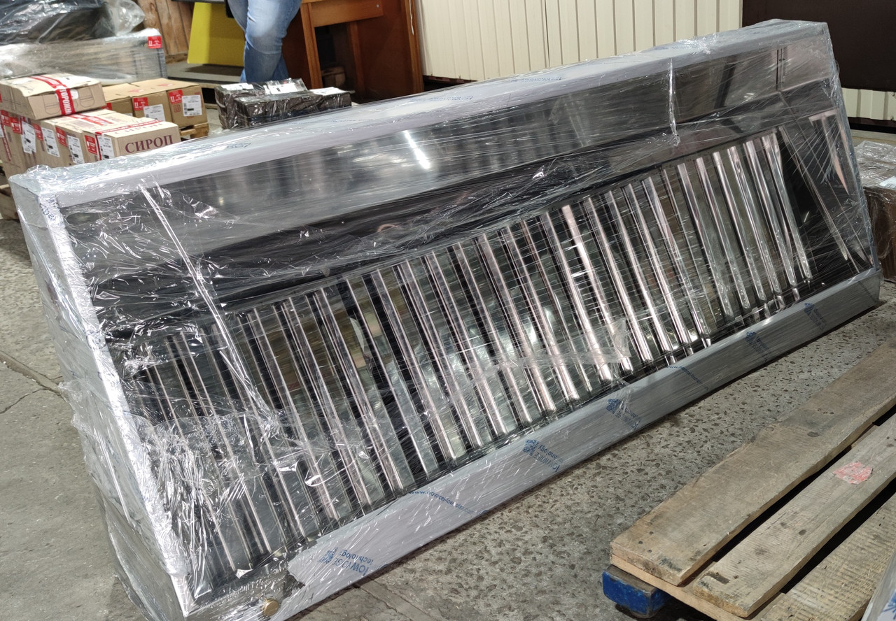 Витяжна парасолька пристінна неіржавка 600х2000, фото 1