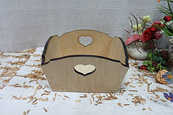 Заготівля Цукерниця New із сердечками, 15х15см