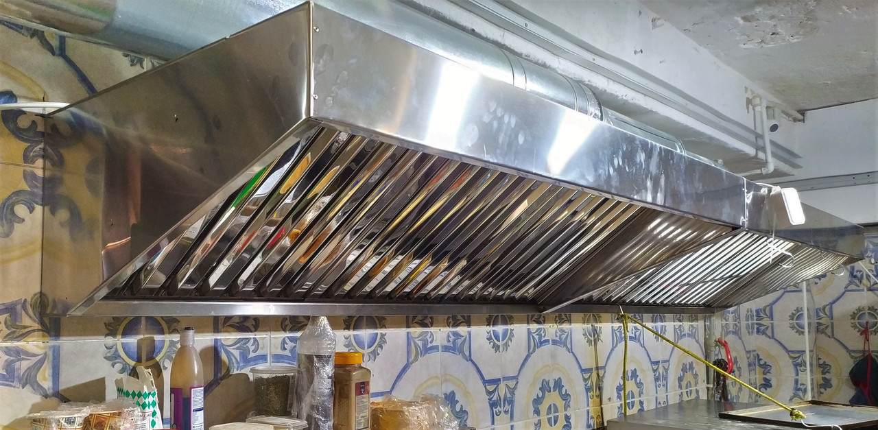 Парасолька витяжна пристінна з жироловителями 800х1600, фото 1