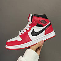 Кроссовки Nike Air JORDAN 1 High Og Chicago красные женские найк аир джордан демисезонные повседневные