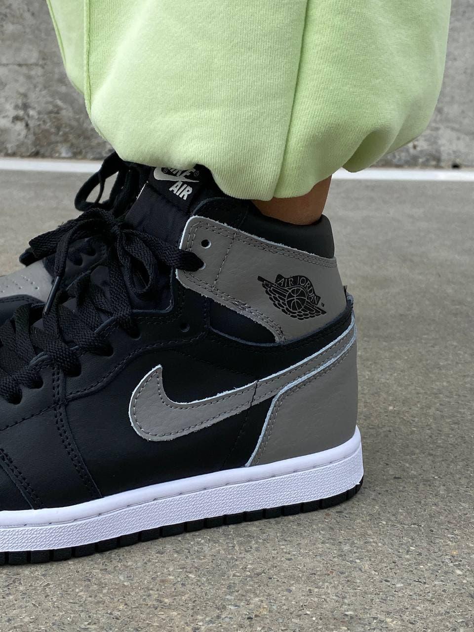 Air jordan 1 sales black grey white