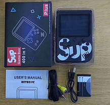 Приставка з джойстиком консоль Retro FC Game Box Sup 400in1 Plus Чорний + джойстик, фото 5