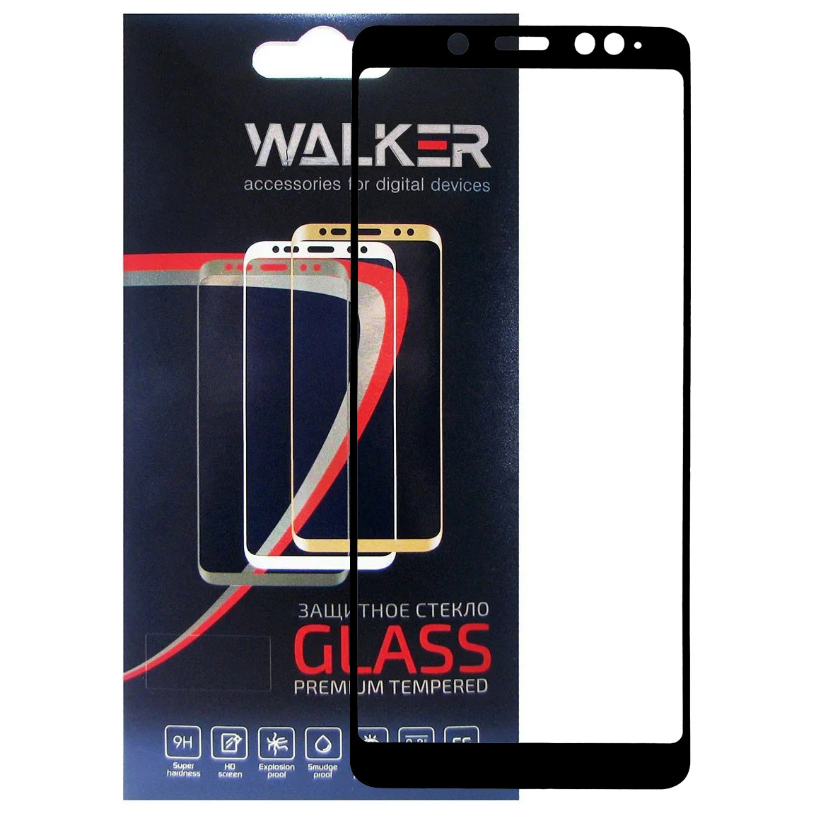 Захисне скло Walker 3D Full Glue для Xiaomi Redmi Note 5 / 5 Pro Black