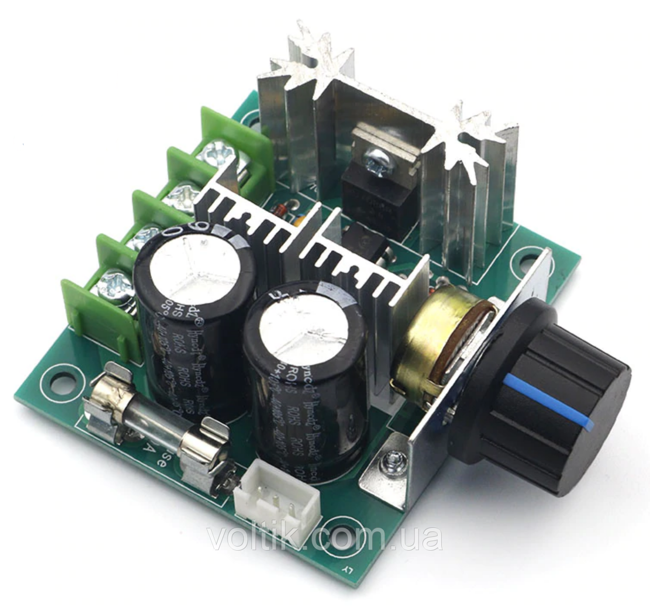 ШІМ регулятор оборотів (потужності) PWM DC двигуна 12-40В 10А: продаж ...