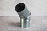 Коліно для водостічної труби з оцинкованої сталі 0,5 мм Ф 100 45 градусів, фото 6