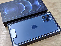 Apple iPhone 12 pro 128gb Pacific Blue Neverlock New + захисне скло плівка, потертість на екрані