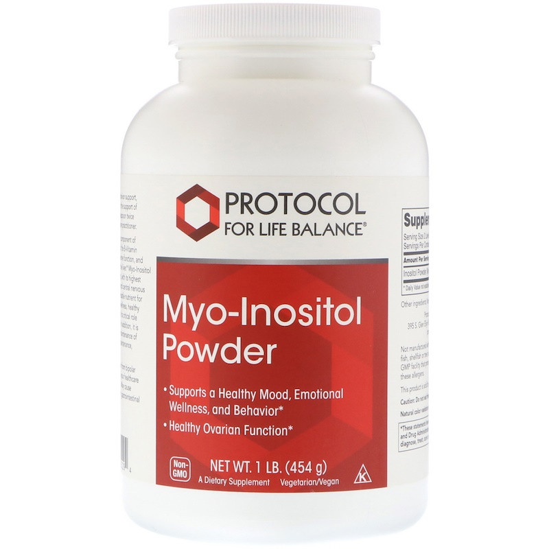 Protocol for Life Balance, Myo-Inositol Powder, 1 lb (454 g) BX059