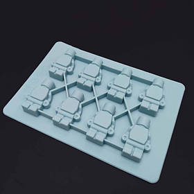 Силіконова форма "Людини" рожева 16 x 11 см SNS 003