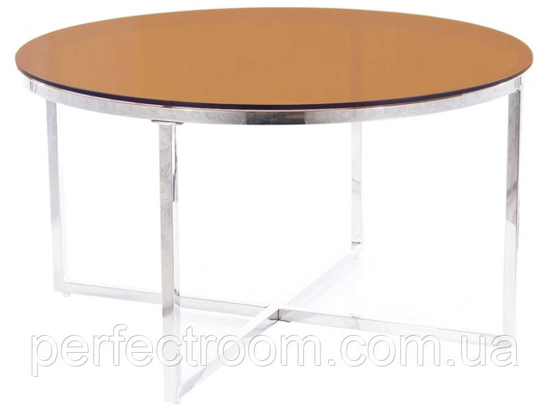 Журнальний столик Signal CRYSTAL A — 80x80x45 см