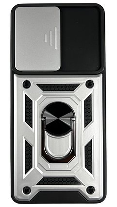 PC + TPU чохол Camshield armor для Samsung Galaxy S20 FE / сріблястий, фото 2