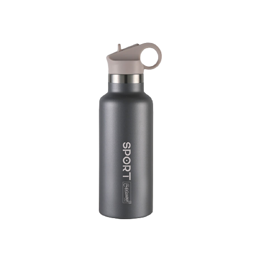 Термокружка Maestro Sport MR-1639-75-GREY (0.75 л) з нержавіючої сталі | Термопляшка Маестро
