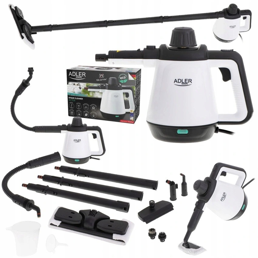 Ручний пароочисник Adler AD 7038 (2КВт, 3.5 Бар, 450мл, Польща), фото 1