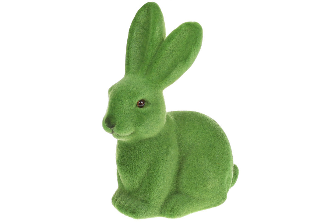 Фігурка декоративна Пасхальний Кролик, 15см, колір - зелений