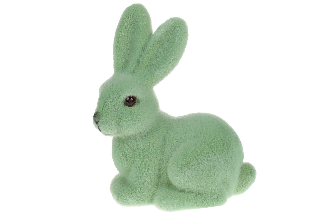 Фігурка декоративна Великодній Кролик, 10см, колір - зелений лайм