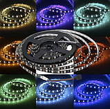 Світлодіодна вологозахищена LED стрічка 5050 RGB комплект, фото 4