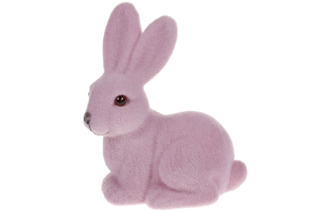Фігурка декоративна Великодній Кролик, 10см, колір - лавандовий