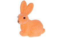 Фігурка декоративна Великодній Кролик, 10см, колір - помаранчевий