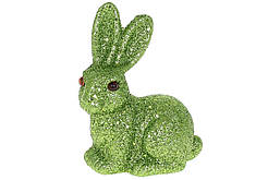 Фігурка декоративна Великодній Кролик, 10см, колір - травяний зелений