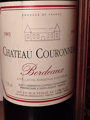 Вино 1993 року Chateau Couronneau Франція вінтаж, фото 2