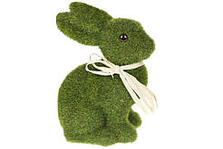 Фігурка декоративна Великодній Кролик, 15см, колір - зелений