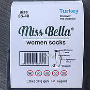 Шкарпетки жіночі демісезонні бамбук короткі Miss Bella, 200 голок, розмір 36-40, білі, 01268, фото 2