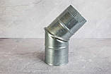 Коліно для водостічної труби з оцинкованої сталі 0,5 мм Ф 100 45 градусів, фото 9