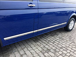 Молдинги на двері короткі для Volkswagen T5 Caravelle 2004-2010 Нержавіюча сталь Carmos (1 двері)
