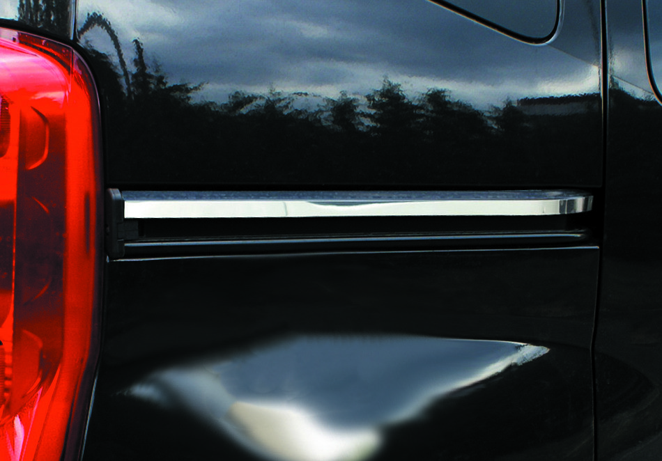 Молдинг під двері зрушення для Citroen Nemo Нержавіюча сталь Carmos (2 шт), фото 1