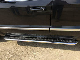 Бокові пороги Maydos V2 для Jeep Grand Cherokee WK2 (2010-2021) Алюміній (2 шт.)