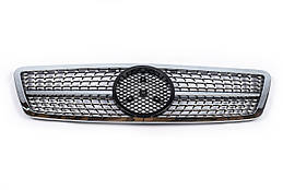 Передня решітка Diamond Silver для Mercedes C-class W203 ABS-пластик