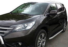Бокові пороги для Honda CRV (2012-2016) Erkul Алюміній (2 шт.)