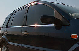 Зовнішня окантовка стекол для Ford Fusion 2002-2009 Нержавіюча сталь (4 шт)