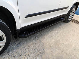 Бокові пороги Allmond для Skoda Yeti (2009-2017) Алюміній (2 шт.)