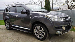 Бокові пороги для Citroen C-Crosser Алюміній (2 шт.)