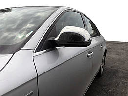 Накладки на дзеркала для Audi A4 B8 (2008-2010) Carmos Нержавіюча сталь (2 шт.)