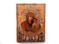 Святогорская икона Пресвятой Богородицы на дереве размер 13*17 см