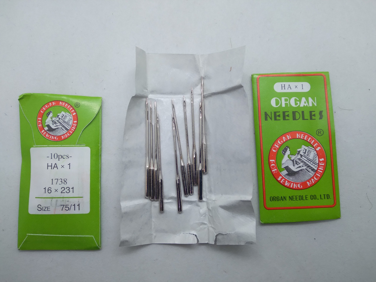 Иголки Швейные Орган для Бытовых Машин № 75 со Скошенной Колбой ...
