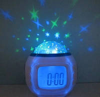 Настольные часы - проектор Звездного неба Music and Starry Sky calendar часы будильник проектор для дома