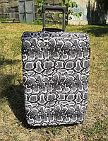 Чохол на валізу розмір Л. Купити чохол на валізу дешево. Чохол на валізу L. Чохол для валізи купити. чорно-білий