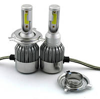 Авто LED лампа Headlight C6 H4 лід лампа для автомобіля близький далекий світлодіодні лампи в авто для будинку