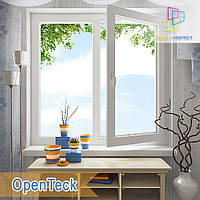 Двухстворчатые металлопластиковые окна Openteck