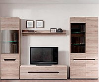 Комплект мебели в гостиную Эльпассо 4 модуля, Gerbor, дуб санремо светлый
