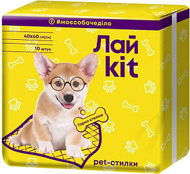 Гігієнічні пелюшки для собак ЛайKit 40х60см/10шт